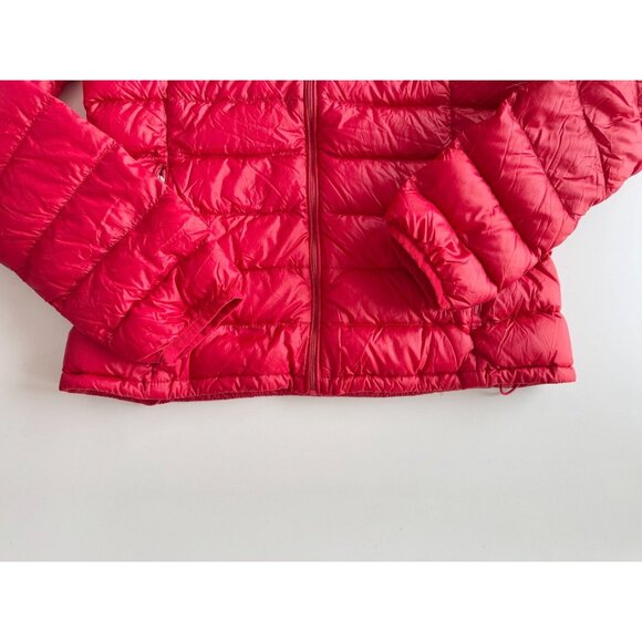 Aritzia TNA Botanie Catalina Red Down Filled Hooded Slim Puffer Jacket, Size S - Picture 9 of 16